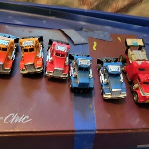 Lot of 15 tyco US1 electric trucking trucks and trailers